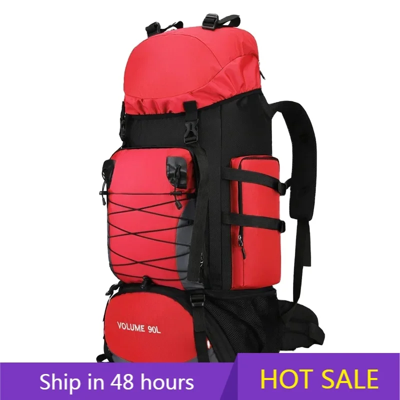 

POWER LEAP Large 90L Travel Bag Camping Backpack Hiking Climbing Bags Mountaineering Sport Bag Outdoor Shoulder Rucksack Men Wom