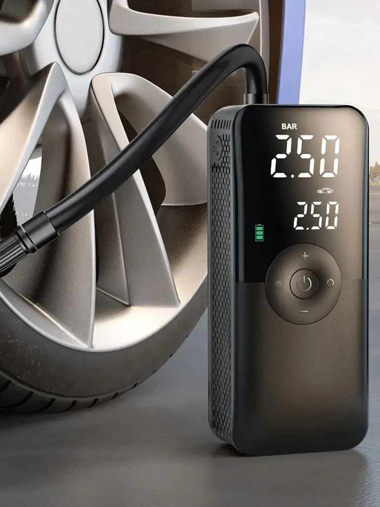AliExpress Carsun 150Psi Portable Tire Inflator - Red Dot Design Award 2024 Winner, Rechargeable Digital Air Compressor for Car Bike Ball