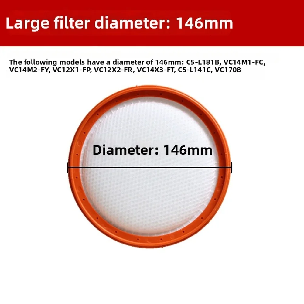Filter Screen Compatible With C3-L148B L143C C5-L141C VC1708 Vacuum Cleaner Replacement High-Efficiency Filtration Filter Parts