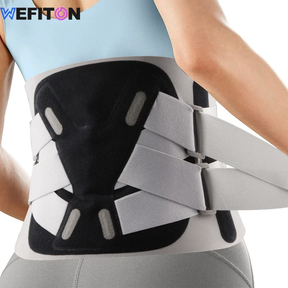 1PCS Lower Back Brace Support, Lumbar Support - Herniated Disc, Sciatica - Adjustable, with 6 Aluminum Support - Men and Women