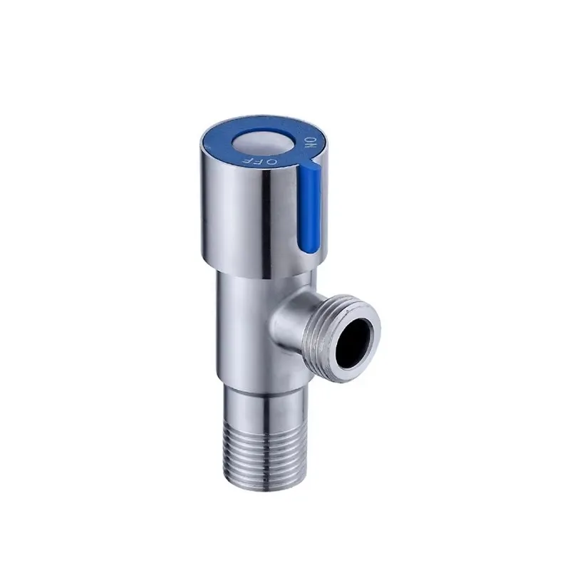 1PC SUS304 Stainless Steel Brushed Finished Angle Valves Bathroom Accessories Angle Valve for Toilet Sink Balcony