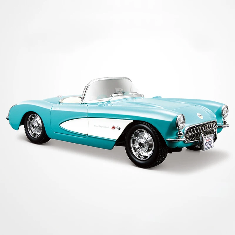 New Product In Stock Maisto 1:24 Chevrolet 1957 Corvette Alloy Miniature Diecast Model Chevrolet intage vintage car Toys Gift