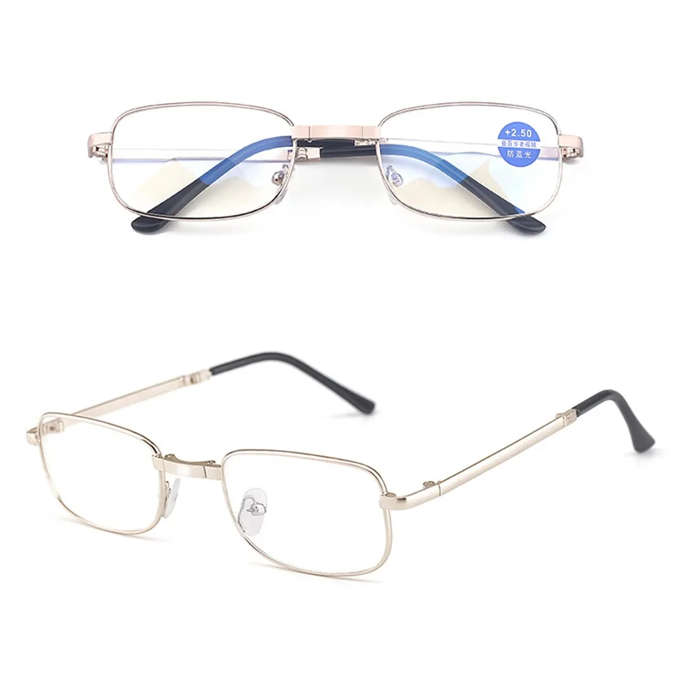 

Blue Ray Blocking Anti-Blue Light Reading Glasses Folding Eye Protection Biofocal Eyeglasses Vintage High-definition
