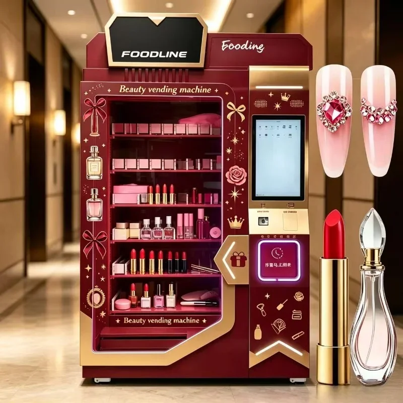 FL Self‑Service Beauty Vending Machine Touch Screen Cosmetics False Lash Nail Art Vending Machine For Public Places