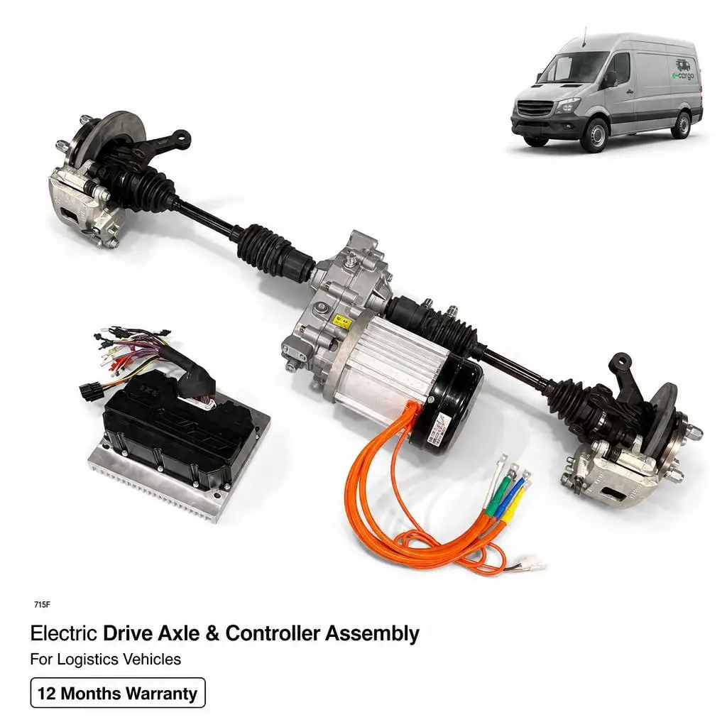 Electric Axle Kit with Independent Suspension Compact ADC12 Housing for 1KW 2KW DC Electric Tuk Tuk 715D