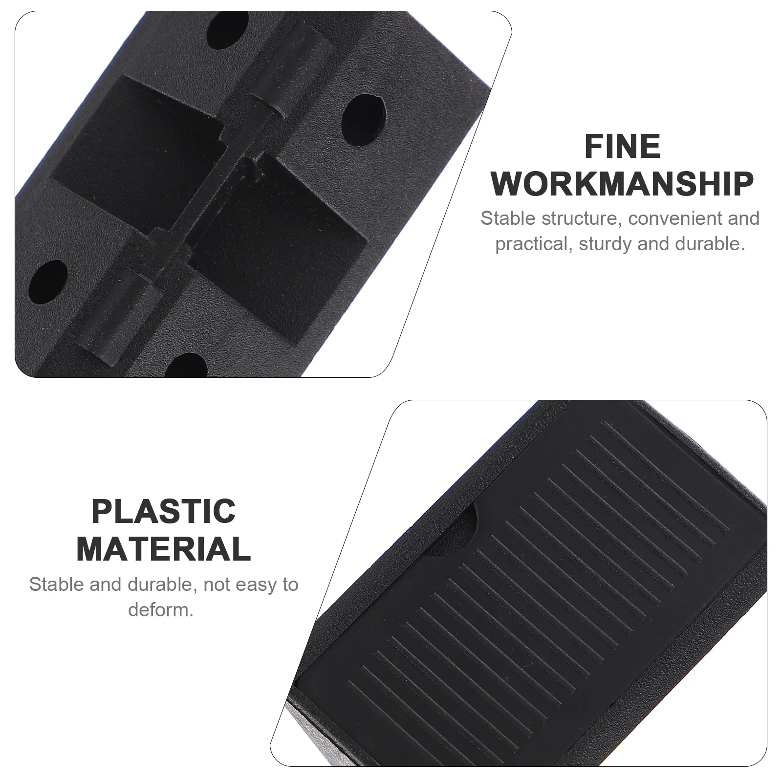 

100pcs Black Cabinet Connector Corner Braces Shelf Bracket Support Joint Fastener Angle Brackets for Dressers Wardrobes
