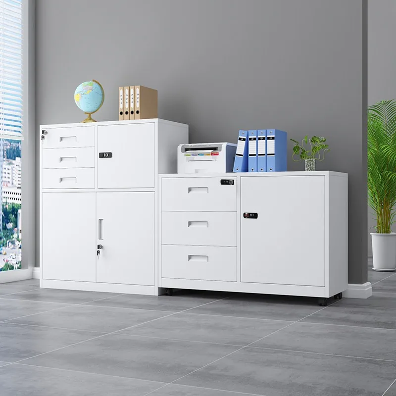 Iron file cabinet, low cabinet, office side cabinet, storage, printer cabinet