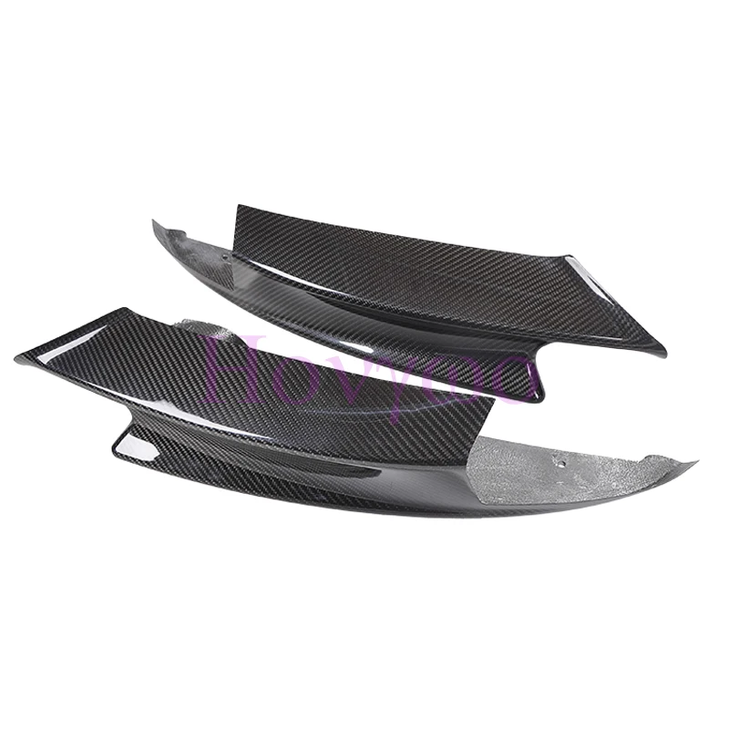 Real Dry Carbon Car Bumper Corner Splitters Front Bumper Spoiler Lip Deflector Splitter for BMW E90 E92 E93 M3 2007‑2012