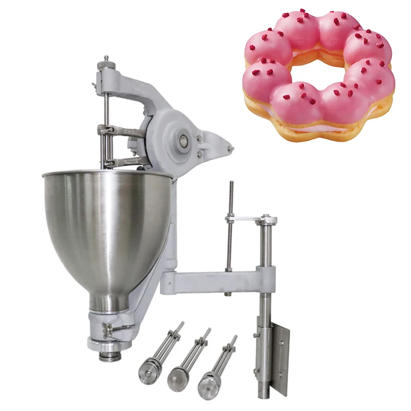 Manual Electric Donas Donat Doughnut Donut Making Filling Maker Machine Pressure Dispenser