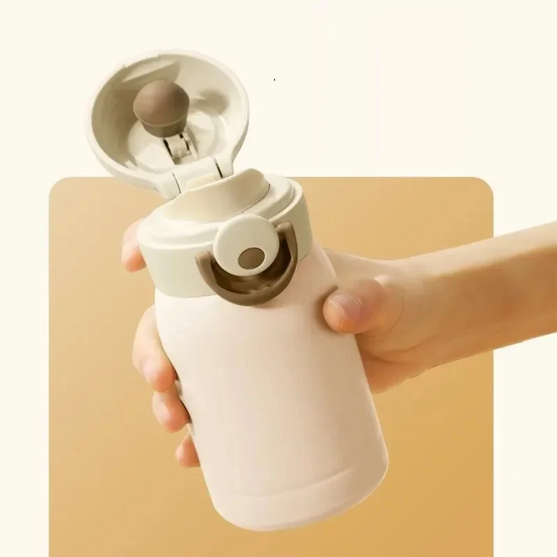 Mini Thermos Cup 220/350ml, Pocket Stainless Steel Thermal Coffee Mug, Vacuum Insulated Hot Water Bottle for Kids Gift view 4
