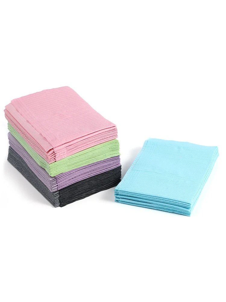 Tampon de nettoyage jetable imperméable, 10/25/50/125 pièces, bavoirs de tatouage, couvertures de Table, serviettes dentaires pour Patient propre, accessoires de tatouage