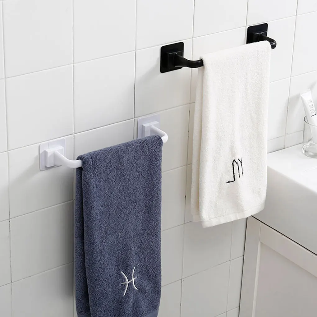 2pcs set Wall-Mounted Towel Rack Corrosion And Rust Resistant Convenient And Practical