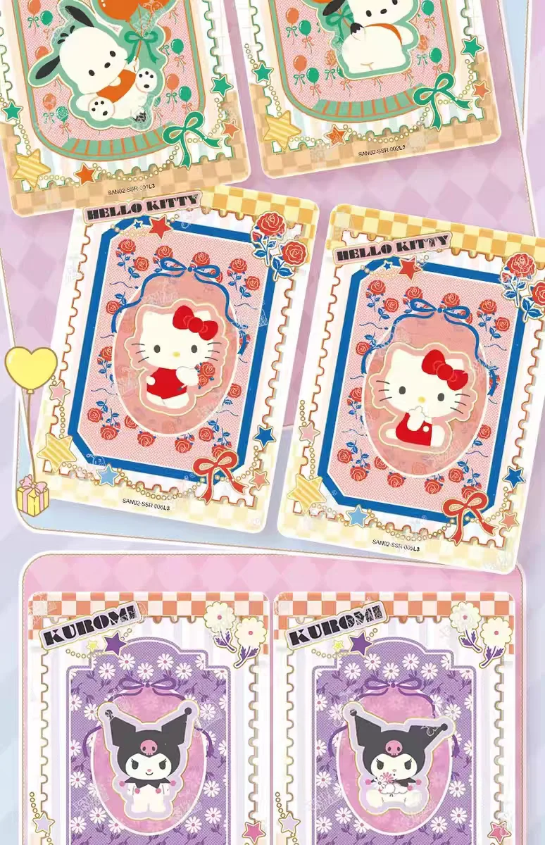 KAYOU Original Authentische Sanrio Exquisite Sammelkartenkollektion – PR Hello Kitty Sammelkartenspielzeug als Weihnachtsgeschenk – Detail 14