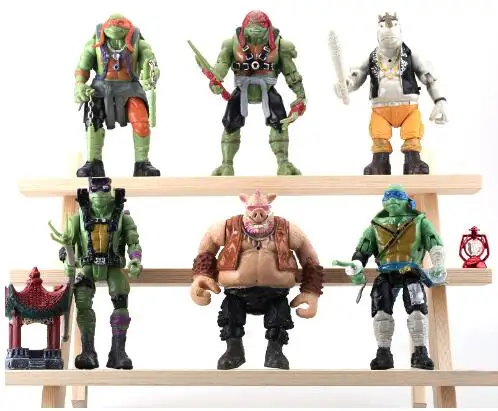 6pcs/Set TMNT Ninja Turtles Action Figure Movable Model Toys 15cm