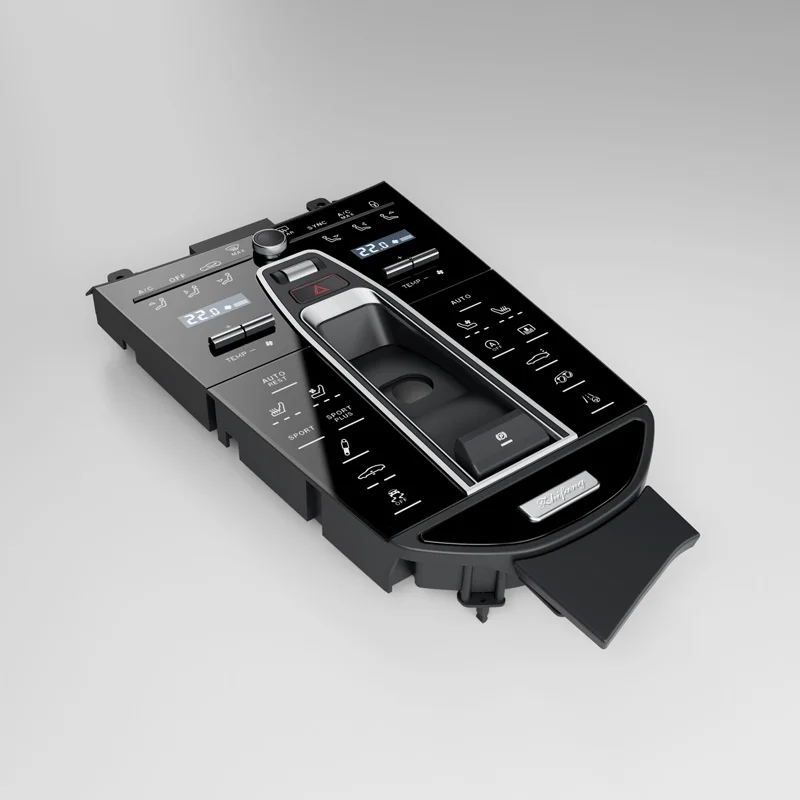 Sella per auto Full Touch per Porsche Panamera 2010-2016 Accessori interni Pannello di controllo Modifica Bracciolo console centrale