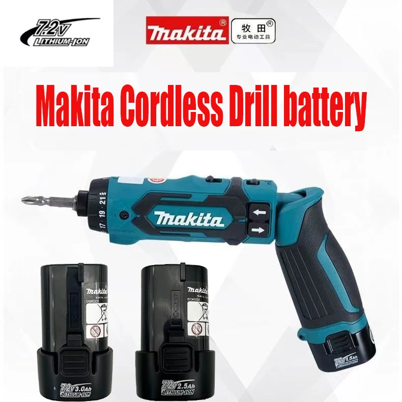 

✅✅✅ Makita 7.2V 3000mah BL7010 BL0715 DF010 DF012 DF022 7.2-4 194355-2 194356-3 electric tool battery
