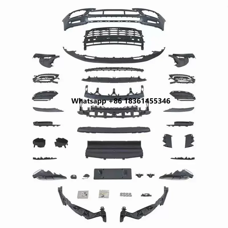 

For 14-21 Upgrade to 95B.2 OE style Front bumper assembly grille DRL surround Car Body kit