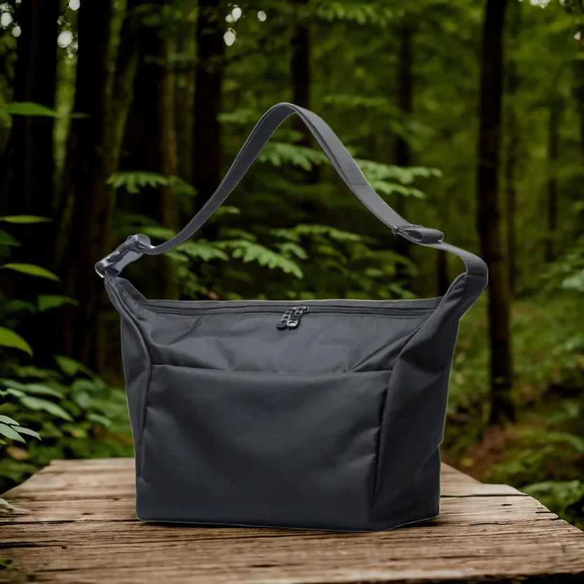 

Однотонная мужская сумка-Кроссбоди из ткани Оксфорд, водонепроницаемая переносная сумка-слинг через плечо для IPad на молнии 12 дюймов, для отдыха на открытом воздухе и спорта