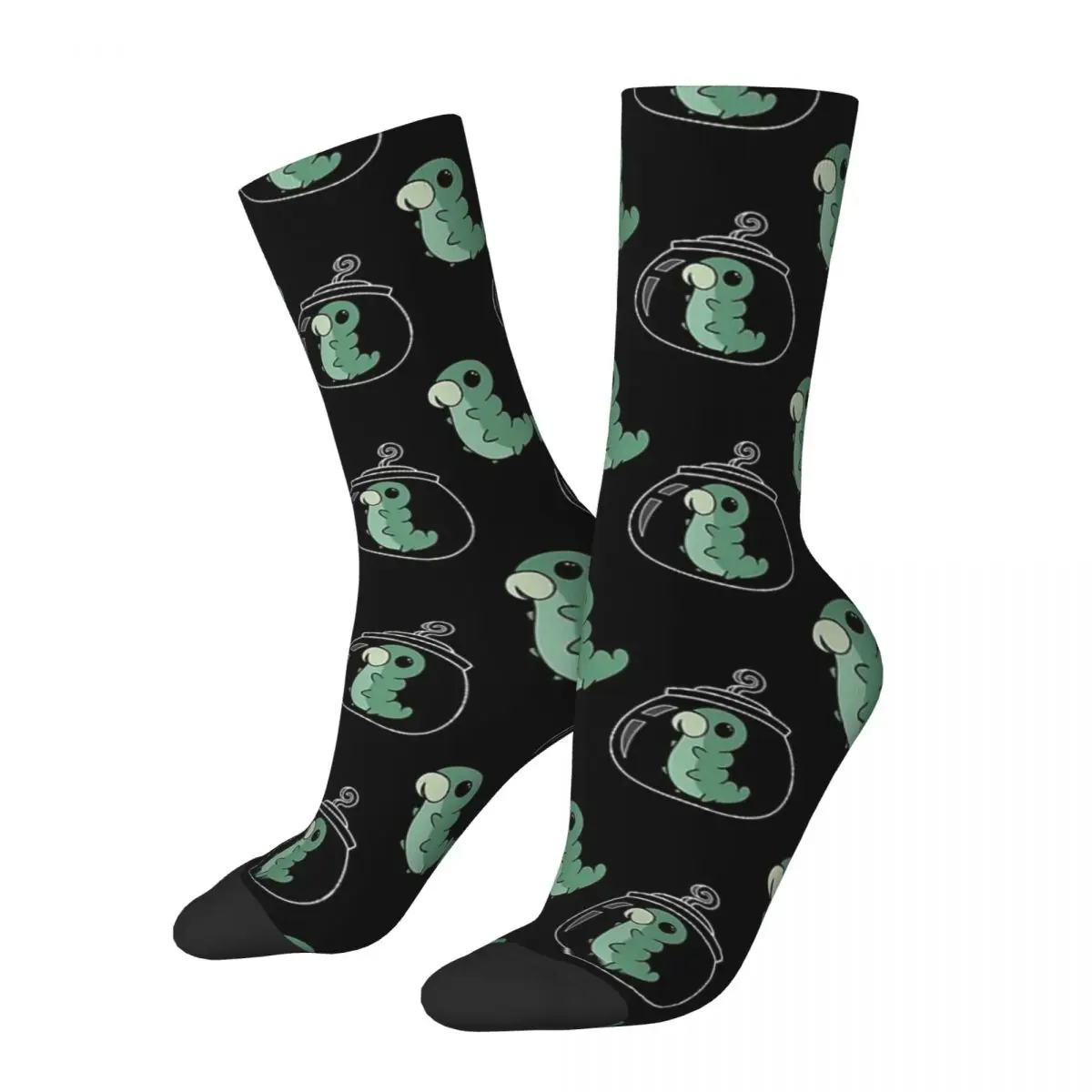 Hollow Knight Grub Pattern Socks Harajuku Super Soft Stockings All Season Long Socks Accessories for Man Woman Birthday Present