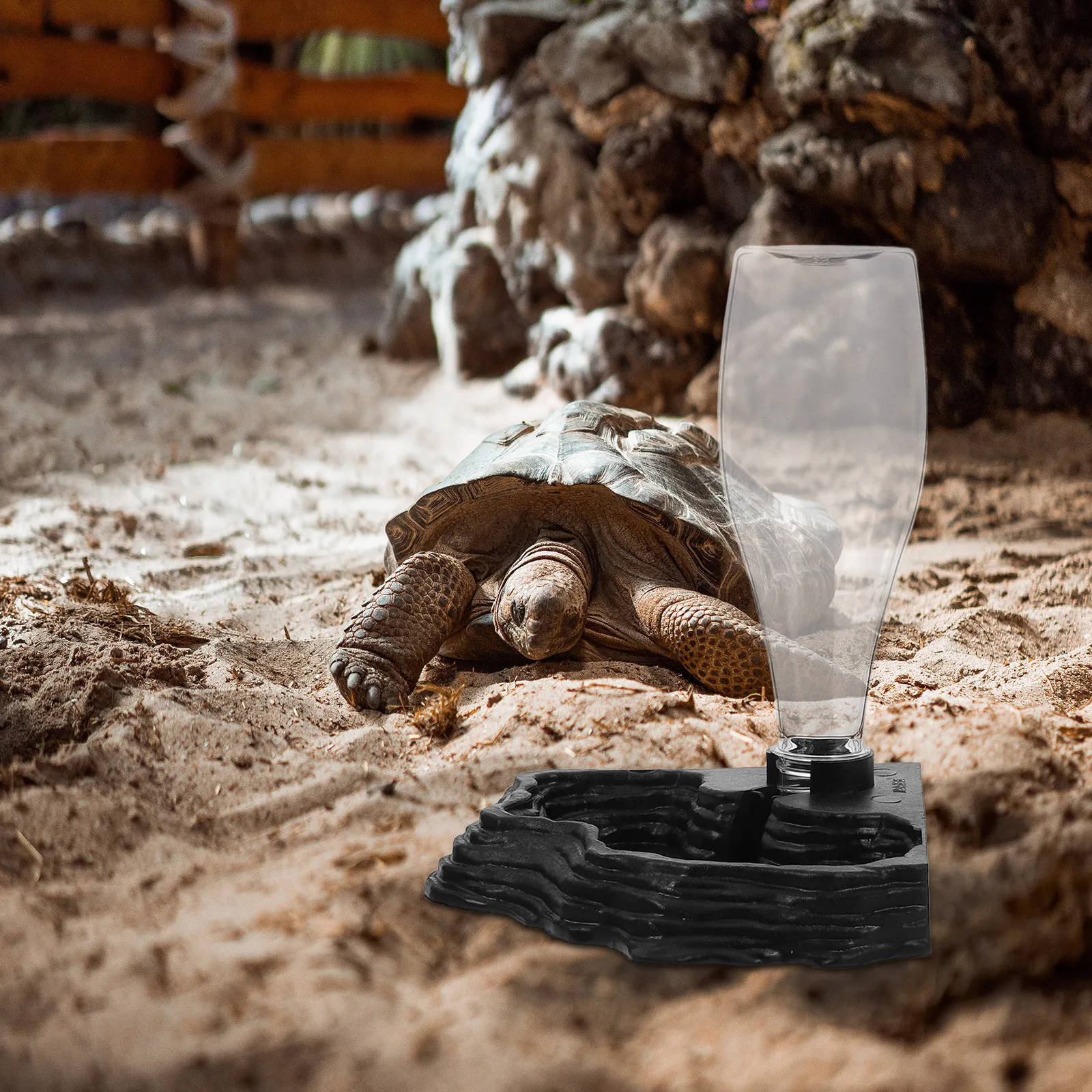 

Automatic Reptile Water Feeder Compact Reusable Dispenser For Gecko Lizard Turtle Pets Daily Use Floor Standing Dish Abs Durable