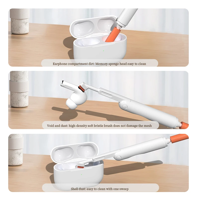 Neue Reinigungs bürste Bluetooth-Kopfhörer Reinigungs werkzeug Reiniger-Kit für Airpods Pro Ohrhörer Fall reiniger Kit Clean Brush Pen