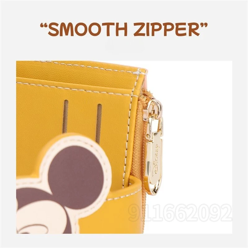 ديزني ميكي جديد المرأة محفظة نسائية للعملات المعدنية ثلاثية الأبعاد الكرتون موضة محفظة نسائية للعملات المعدنية فتحات بطاقة متعددة حامل بطاقة الموضة الفاخرة جودة عالية #5