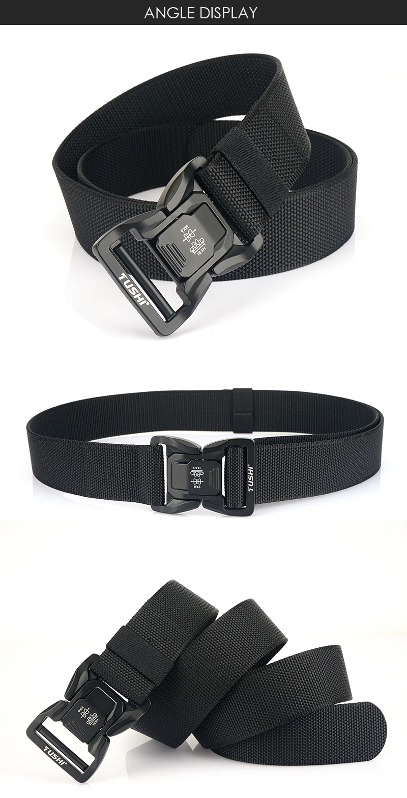 VATLTY neue 4,3 cm taktische Outdoor-Gürtel enge Nylon Aluminium Schnalle Schnell verschluss Herren Militär gürtel lässig breiten Bund männlich – Detail 6