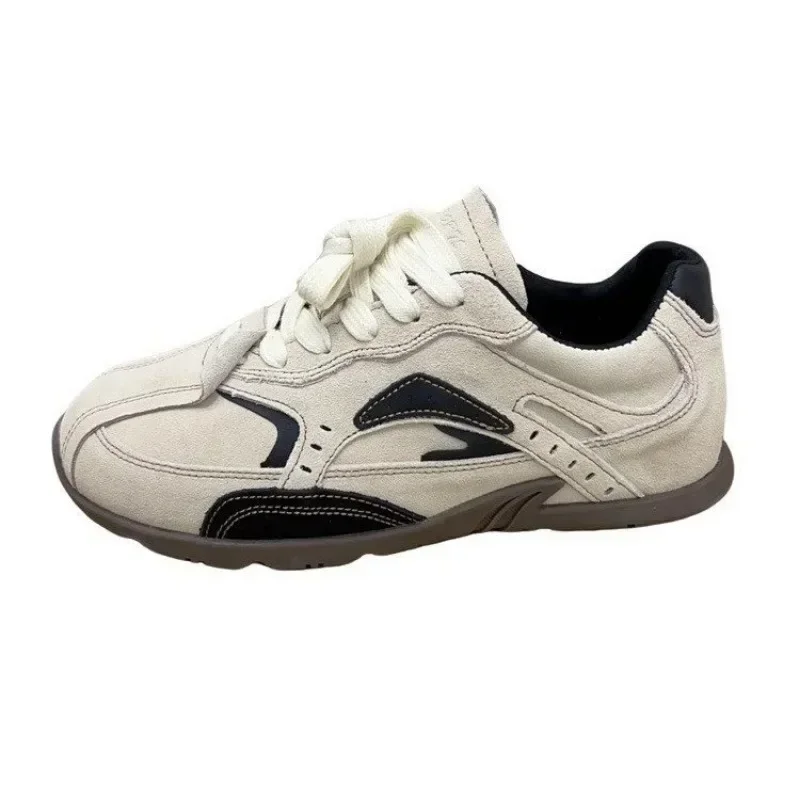 أحذية السيدات 2025 رائجة البيع الدانتيل يصل المرأة أحذية فلكنيز مختلط الألوان النساء أحذية رياضية كعب منخفض في الهواء الطلق حذاء نسائي كاجوال