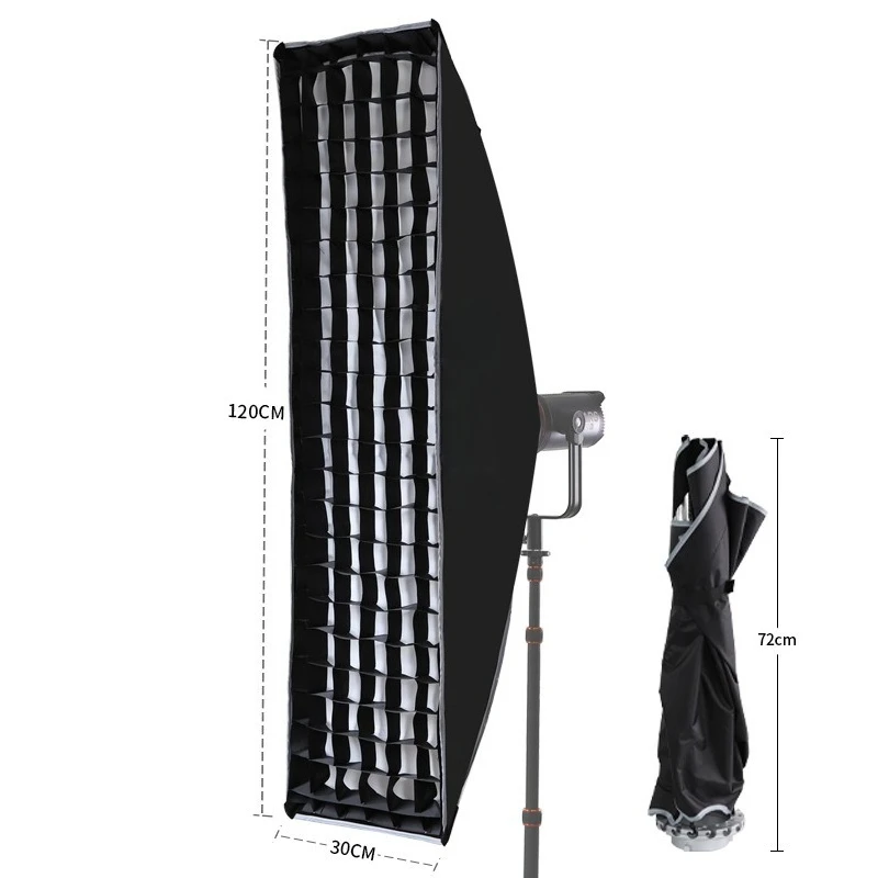 

Quick installation and quick dismantling rectangular soft box 60 * 90 30 * 120 mouth grille honeycomb four-corner cover