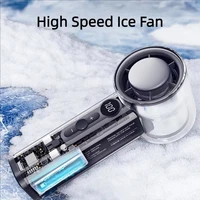 Ventilateur portable USB haute vitesse avec charge rapide, ventilateur turbo à main, compresse de glace, mini ventilateur transparent Mecha 6