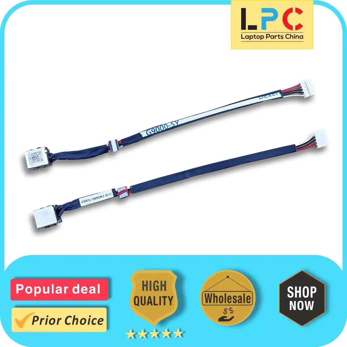 DC Jack For Dell Inspiron 5543 5545 5547 5548 M03W3 0M03W3 New Laptop DC Power Jack Charging Port Socket Connector with Cable
