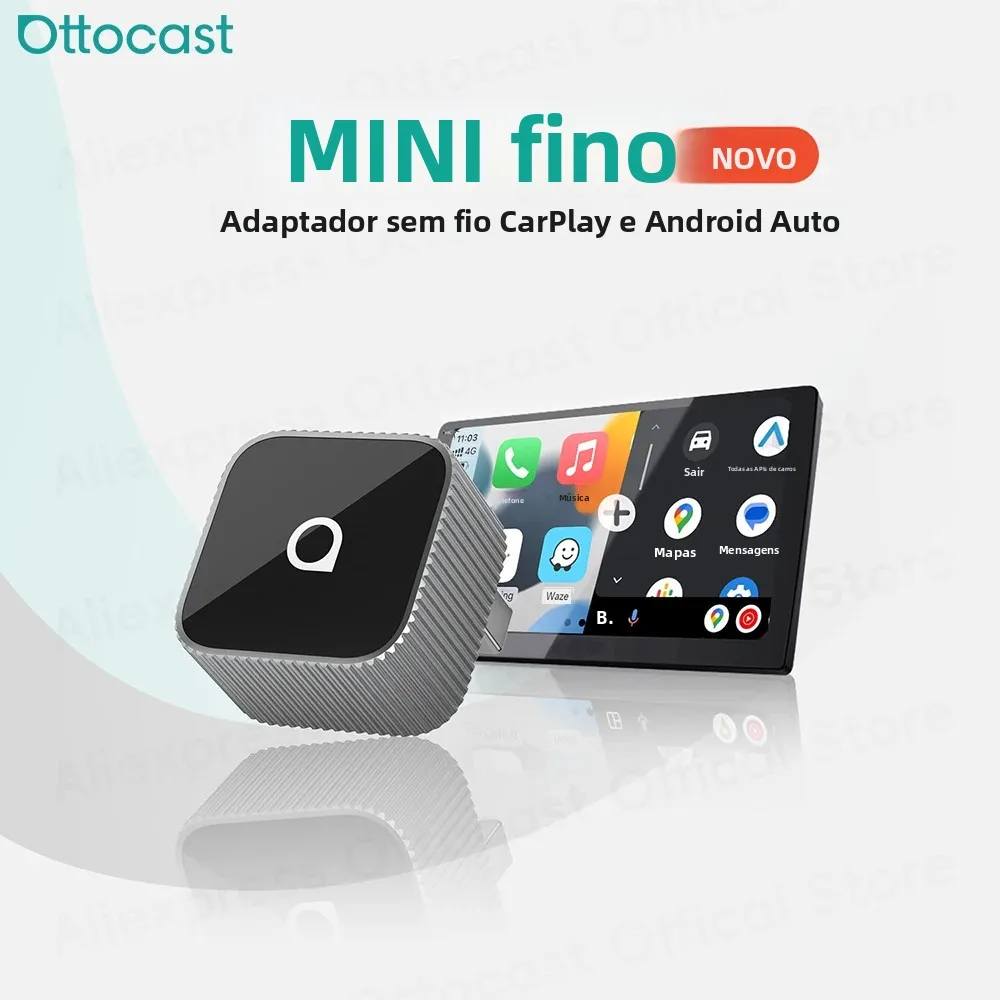 Otocast mini cubo fino sem fio carplay android adaptador automático 2 em 1 usb ai acessórios do carro para vw haval audi kia porsche lexus Otocast mini cubo fino sem fio carplay android adaptador automático 2 em 1 usb ai acessórios do carro para vw haval audi kia porsche lexus