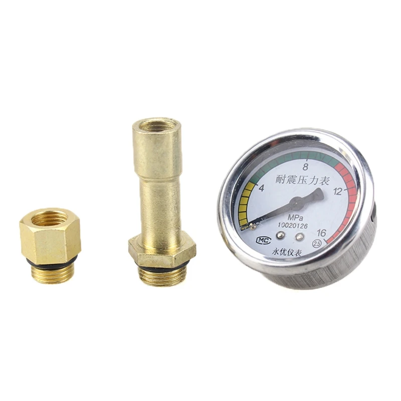 Upgrade High Pressure Gauge/280 Gauge Base/380 Gauge Base Metal Shell Universal Pressure Gauge Used for Washing Machine