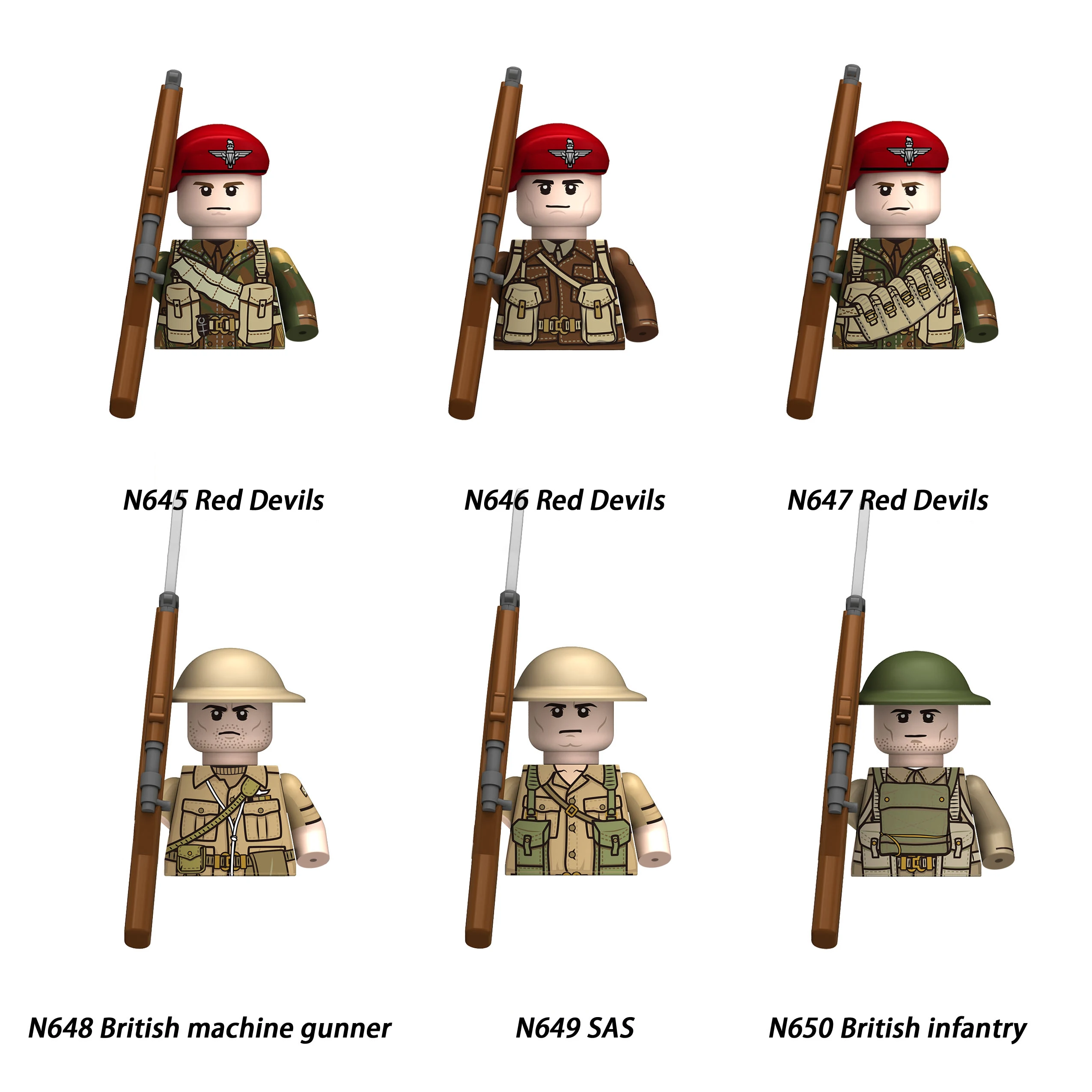 Ww2 الحروب العسكرية البريطانية الولايات المتحدة الإيطالية الصين السوفياتي الفرنسية الجيش الجندي نماذج صغيرة لعب الاطفال اللبنات هدية بنين فتاة