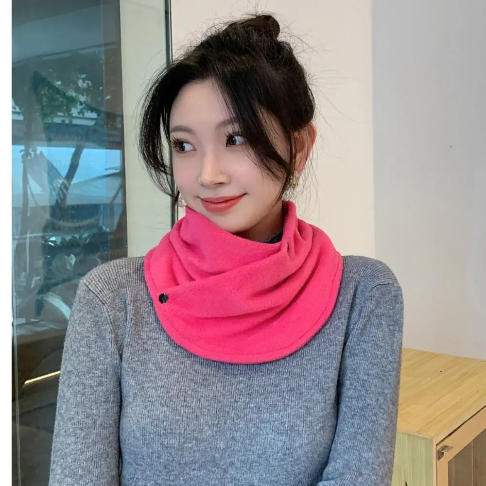 New Thickened Neck Scarf Warmth Double Layer Women's Scarves Windproof Neck Protector Neck Cover Outdoor