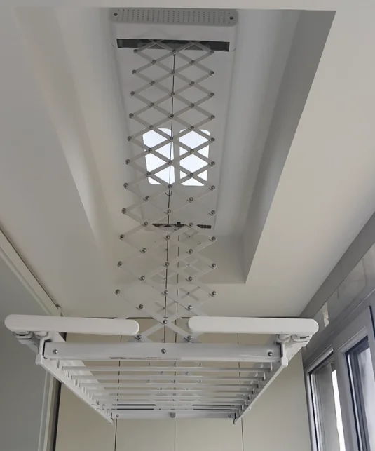 Ceiling Electric Quick-drying Auto Cloth Dryer with Disinfection Telescopic Smart Clothes Dry Hanger Drying Rack
