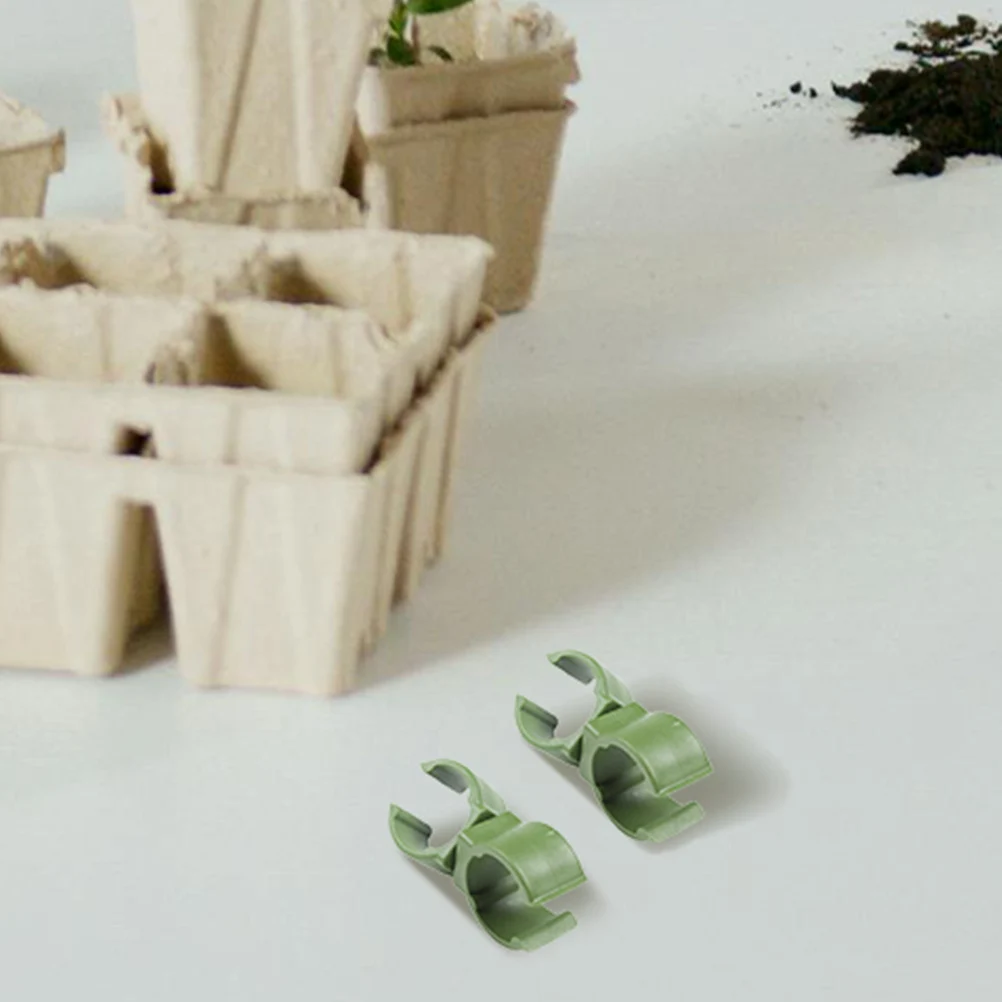

50pcs Garden Clips Plant Trellis Buckles Plastic Vine Support Convenient Growing Hooks Connector Fixing Accessories