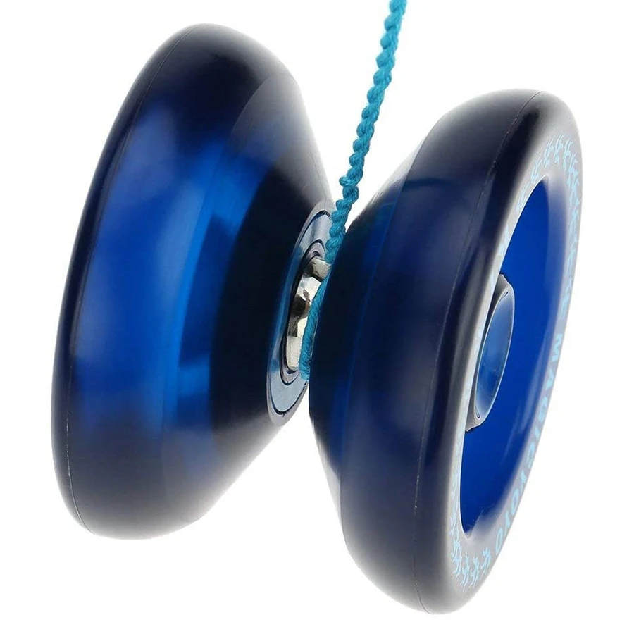 Responsieve YoYo K1-Plus met Yoyo-zak + 5-snarige en Yo-Yo-handschoen Gif, blauw