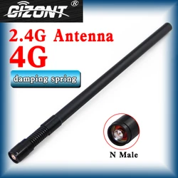 Antenne WiFi omnidirectionnelle longue portée extérieure, antenne N mùle, 4G, antenne d'amortissement à ressort, prolongateur pour point d'accÚs, 2.4 GHz, 2.4 GHz, persévérance
