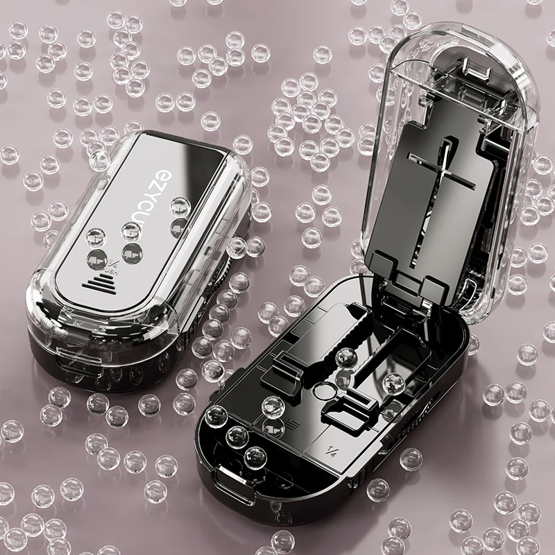 New Pill Cutter Storage Box Pill Dust-Proof Divider Is Compact and Portable Suitable for Both Home and Daily Travel Pill Cutter
