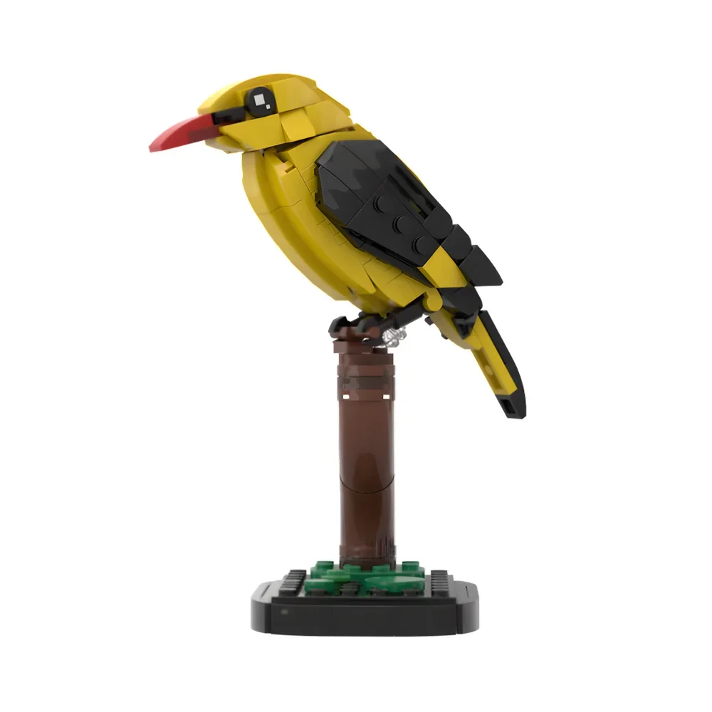 

MOC Golden Oriole Building Blocks Model Animal World Creativity Bird Golden Oriole Bricks Assembly Toys Kids DIY Birthday Gifts