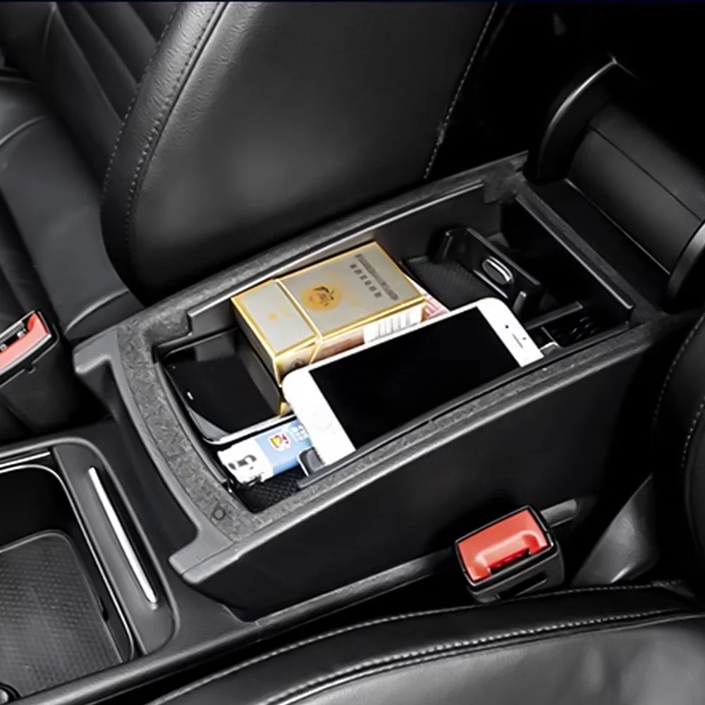 For VW Volkswagen CC Passat B7 MAGOTAN B6 B7L Car Armrest Box Central Secondary Storage Glove Holder Container Organizer Stowing view 4