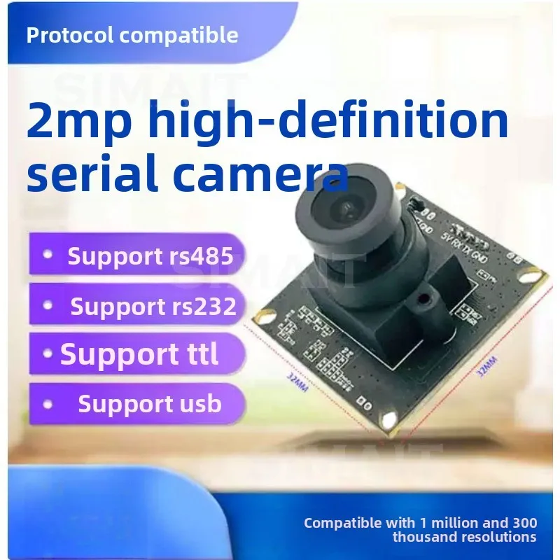 

TTL Serial Port Camera, RS485/RS232 JPEG Camera Module, VC0706 Protocol, Arduino 2 Million