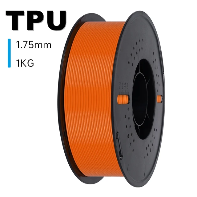 KINGROON 3D-printerfilament TPU 1KG 1,75 mm Zacht flexibel 3D-printmateriaal Hoge veerkracht TPU Plastic Nettogewicht 1 kg/rol