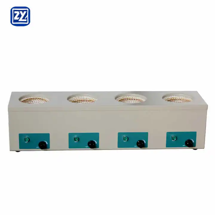 Four-Row 100ml Electric Laboratory Heating Mantle Equipment Features Heat Treatment for Laboratory Use
