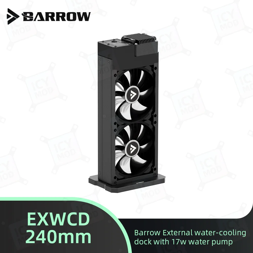 Barrow External Water Cooling Dock Case 17W Pump EXWCD for ITX Chassis 240mm radiator PC Gaming Liquid Cooling Building