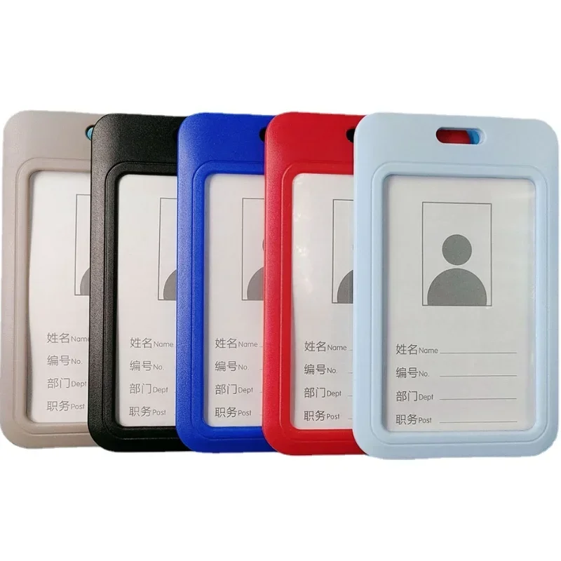 A corrediça plástica do Abs para o cartão da identificação, suporte do cartão da identificação, protetor do cartão do trabalho, protetor do cartão do trabalho, 1pc