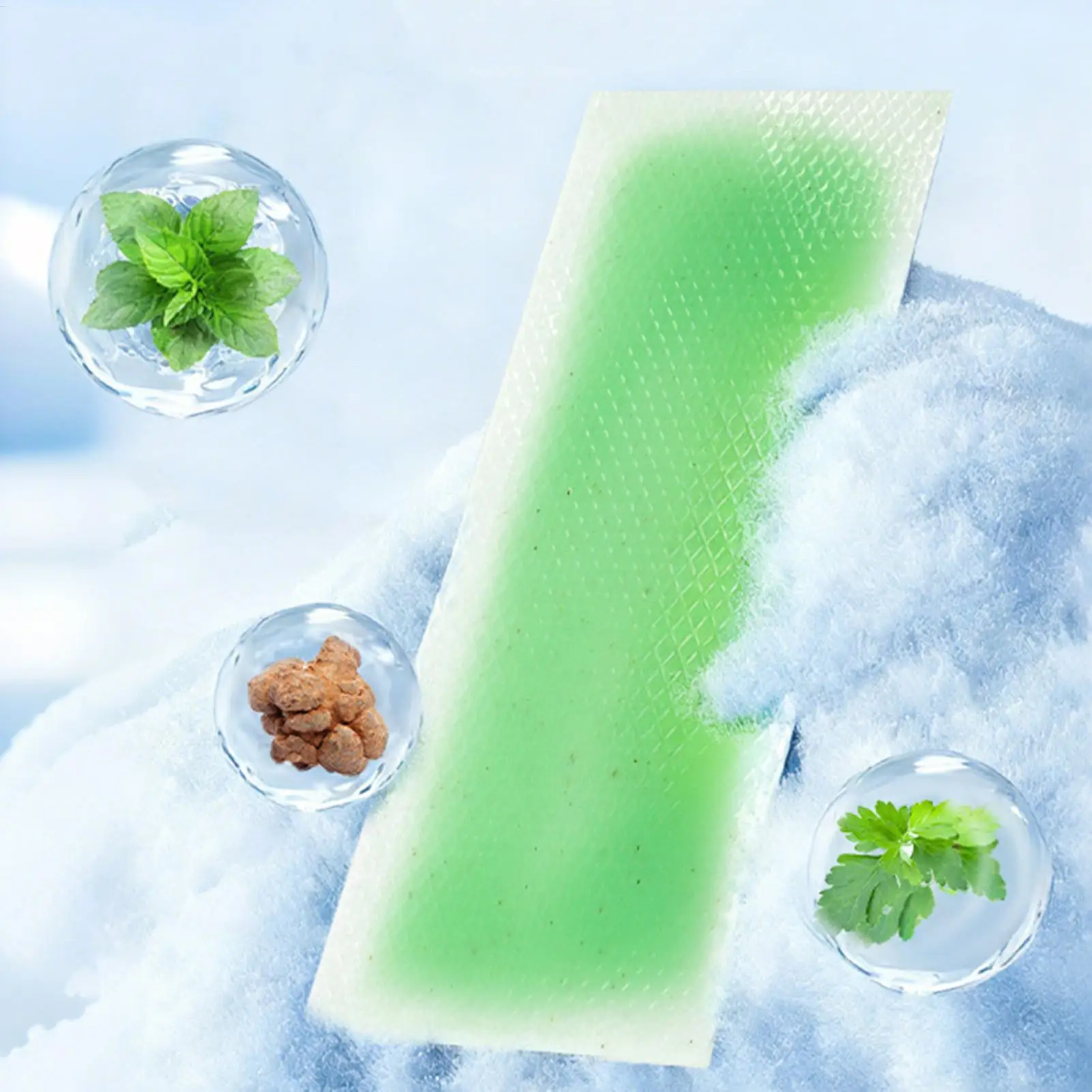 Cooling Gel Patches 6pcs Hot Weather Discomfort Cooling Forehead Strips for Fever Relief Travel Camping Outdoor Summer