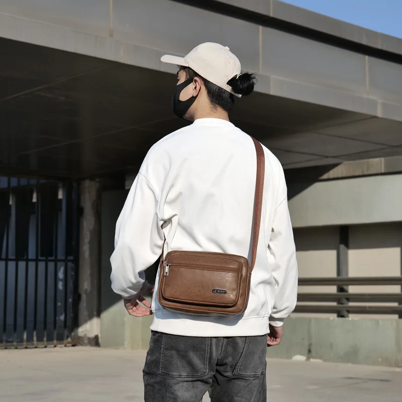 

Men's Crossbody and Shoulder Bag. Multi-compartment Backpack. Business-style Wallet