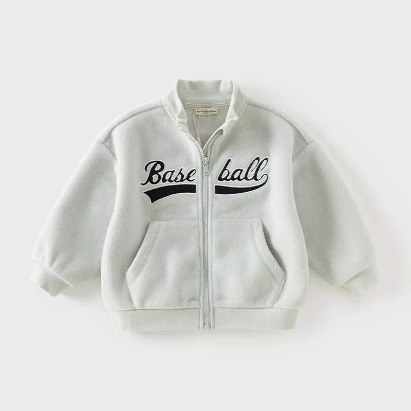 Dave Bella New Autumn Children's Top Boys' Thickened Zipper Jacket New Boys Outwear Children's Fleece Jacket DB3242523